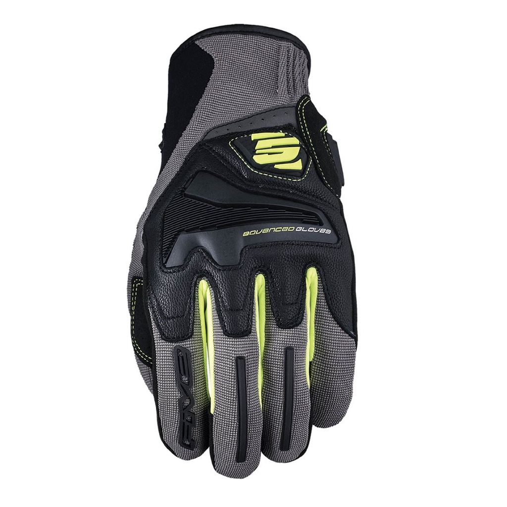 five-advanced-gloves-rs4-grey-fluo-yellow-ถุงมือขี่รถมอเตอร์ไซค์