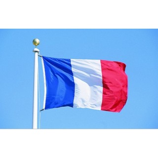 แบนเนอร์ธงชาติฝรั่งเศส 3 x 5 ฟุต 90 x 150 ซม.