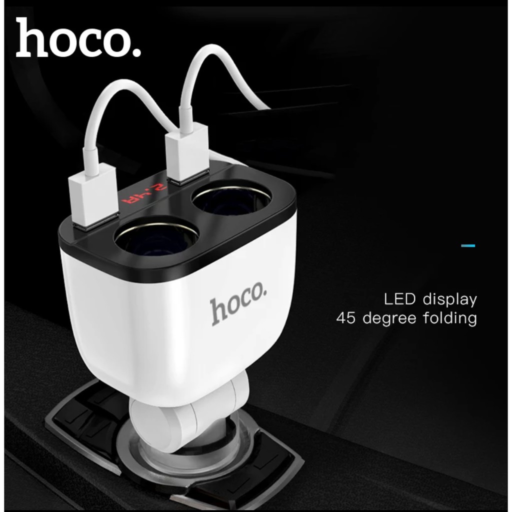 hoco-z28-ที่ชาร์จในรถ-3-1a-ที่ชาร์จ-power-ocean-in-car-charger-with-digital-display-มีช่องเสียบ-2usb