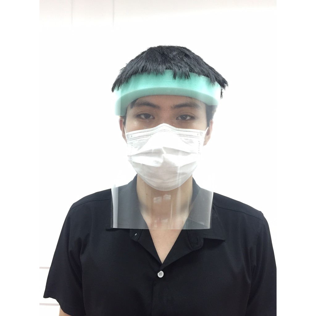 หน้ากากเฟสชิลด์-face-sheild-ป้องกันเชื้อโรค-หน้ากากใส-ป้องกันใบหน้า-แว่นกันน้ำมันกระเด็น-หน้ากากกันฝุ่น