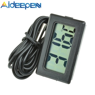 Aideepen TPM-10 เครื่องวัดอุณหภูมิดิจิทัล LCD สําหรับตู้เย็น ตู้แช่แข็ง ตู้ปลา ถังปลา