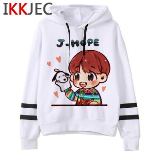 bts kpop Long Sleeve ลายทาง Hoodie เสื้อกันหนาว หมวก Hoodie เสื้อกันหนาว หมวก Clothes