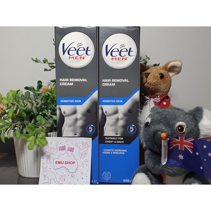 ภาพหน้าปกสินค้าขนาด 200 ml Veet For Men Hair Removal Cream Sensitive Skin ครีมกำจัดขน สำหรับผู้ชาย สูตรอ่อนโยนเหมาะกับผิวแพ้ง่าย