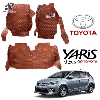 พรมปูพื้นรถยนต์ พรมปูรถยนต์ 6D Toyota Yaris 2012-2018 โตโยต้า ยารีส พรมปูรถ พรมรถ พรมรถยนต์