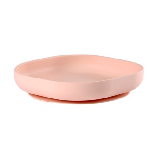 BEABA  จานซิลิโคน Silicone suction plate - LIGHT PINK