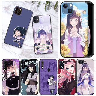 เคสโทรศัพท์มือถือนิ่ม ลายการ์ตูนนารูโตะ Hinata สีดํา สําหรับ vivo Y53 Y55 s Y21 Y33S Y21S Y20 Y30 Y31 2021 Y30 Y50 Y51 2020