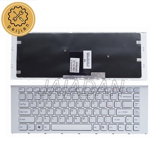 คีย์บอร์ดแล็ปท็อป สีขาว สําหรับ Sony VAIO VPCEA VPC-EA VPC-EA1C5E VPC-EA1S1E VPC-EA3S1E