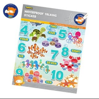 New!! Toybies Waterproof Talking Sticker สติ๊กเกอร์กันน้ำ