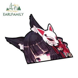 Earlfamily สติกเกอร์ไวนิล กันน้ํา ลายอนิเมะ Yamashiro Peeker สําหรับติดตกแต่งรถยนต์ 13 ซม. x 9.6 ซม.