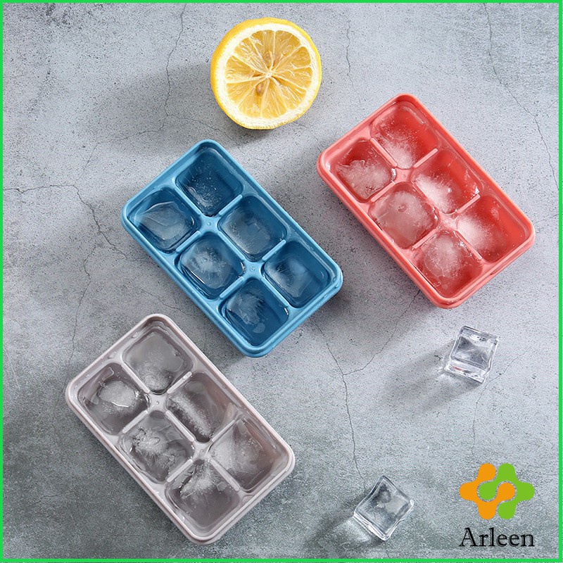 arleen-แม่พิมพ์น้ำแข็งก้อน-ฝาปิด-พร้อมฝา-6-ช่อง-ice-tray-mould