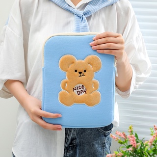 (พร้อมส่ง) Little Bear Nice Day กระเป๋าไอแพด โน๊ตบุ๊ค iPad Tablet pouch bag ขนาด 11 นิ้ว 13นิ้ว