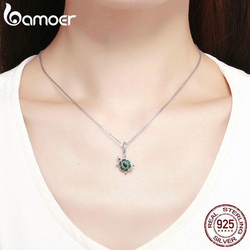 bamoer-green-color-tortoise-charm-pendant-925-sterling-silver