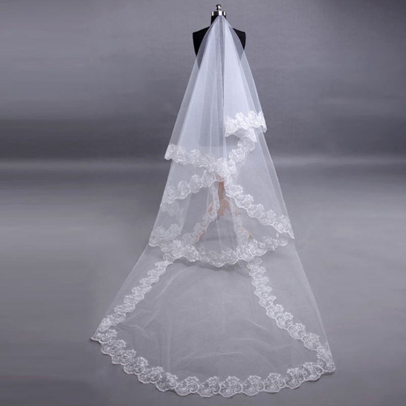 ชุดแต่งงาน-ผ้าคลุมหน้าเจ้าสาว-ขอบลูกไม้-ยาว-1-5-เมตร-สีขาว-สําหรับผู้หญิง
