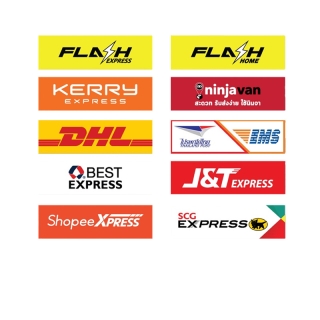 สติ๊กเกอร์ขนส่ง orange express EMS Flash Kerry DHL BEST J&T NINJAVAN SHOPEE SCG makesend สติ๊กเกอร์ Logistics