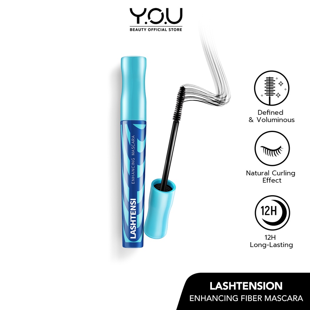 ภาพหน้าปกสินค้าYOU Lashtension Enhancing Fiber Mascara มาสคาร่าสูตรกันน้ำ ช่วยให้ขนตาหนา โค้งงอนเป็นธรรมชาติ