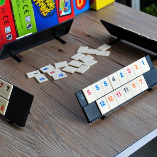 ภาพขนาดย่อของภาพหน้าปกสินค้า106 Tiles Family Traveling Portable Rummikub Israel Mahjong Digital Board Game จากร้าน ugfodvpseu บน Shopee