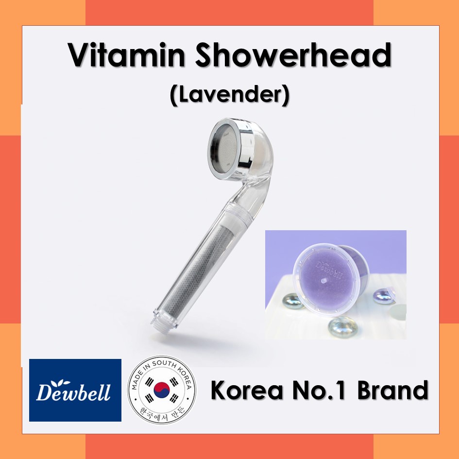 dewbell-ฝักบัวกรองน้ำพร้อมก้อนวิตามินบำรุงผิว-shower-ae-กลิ่น-lavender-ผลิตในเกาหลี-ระบบกรอง-5-ขั้นตอน-เพื่อผิวนุ่ม