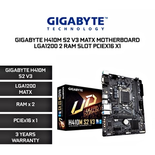 สินค้า MAINBOARD (เมนบอร์ด) 1200 GIGABYTE H410M S2 V3 Warranty 3 - Y