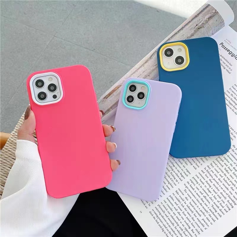 ภาพสินค้าเคส สำหรับ 12 เคสประกบสีพื้นมาใหม่ 6 i7 6plus 7plus 8plus xr 11 12pro 12promax 13 13promax 13pro จากร้าน dimi888 บน Shopee ภาพที่ 4