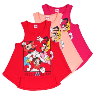 Disney Minnie Mouse Girl Tank Top - เสื้อกล้ามเด็กผู้หญิงลายมินนี่เมาส์ สินค้าลิขสิทธ์แท้100% characters studio