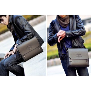 POLO LEATHER MESSENGER BAG (Size L) กระเป๋าสะพาย Limited Edition