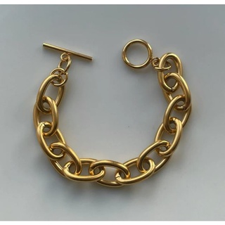 𝐴𝑆𝐻𝐼𝑅𝐴 (18k gold plated) Unisex สร้อยข้อมือโซ่งานพรีเมียม chunky chainlink bracelet