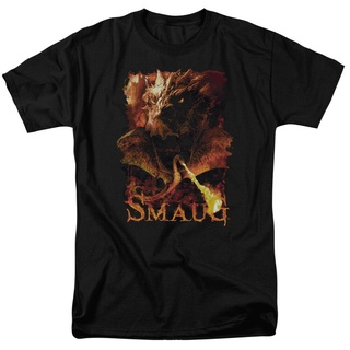 เสื้อยืดแขนสั้น คอกลม พิมพ์ลาย The Hobbit Trilogy Smolder แฟชั่นยอดนิยม