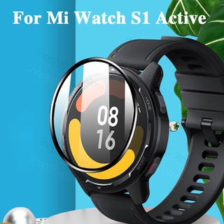 สินค้า 3d ฟิล์มกันรอย กระจกไฟเบอร์ นิ่ม สําหรับ XiaoMi Watch S1 Active / ฟิล์มกันรอยเต็มจอ สําหรับ Mi Watch S1 Active