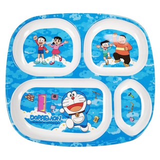 อุปกรณ์ใส่อาหาร ถาดหลุม SUPERWARE DORAEMON SKY 9.5 นิ้ว อุปกรณ์บนโต๊ะอาหาร ห้องครัวและอุปกรณ์ COMPARTMENT PLATE SUPERWAR