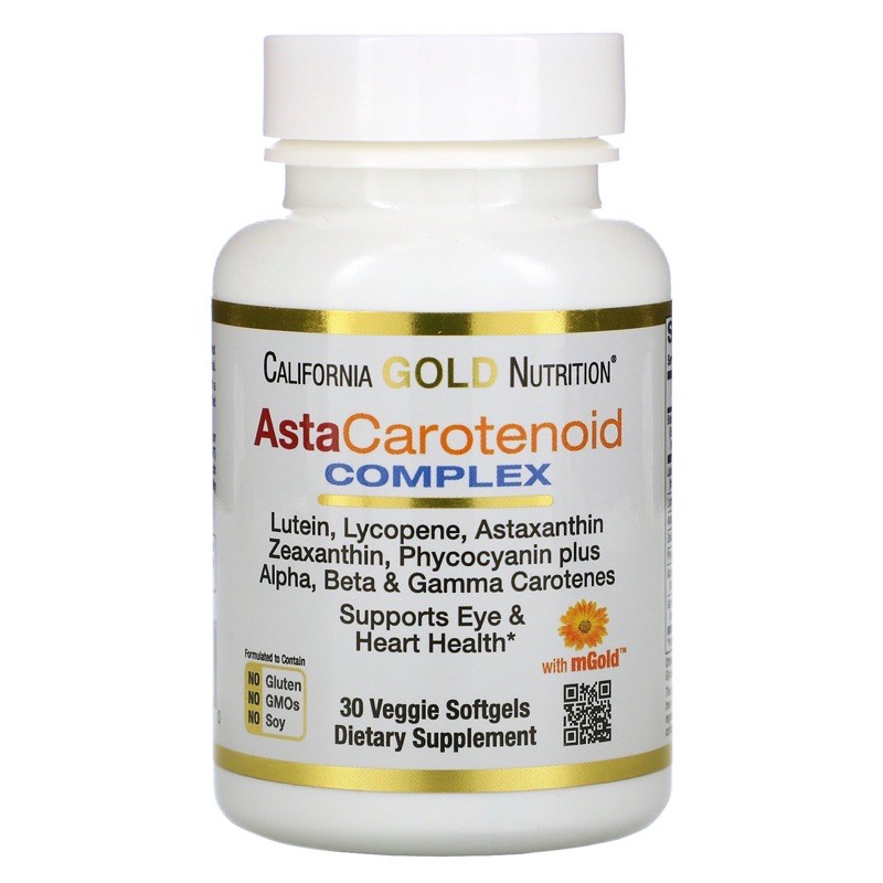 (พร้อมส่ง) บำรุงสายตา ผิว ลดสิว AstaCarotenoid Complex, Lutein