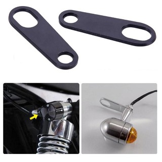 Motorcycle Turn Signal Indicator Light Lamp Holder Shock Bracket. 2PCS Brackets For Custom Fork Chopper Bobber.