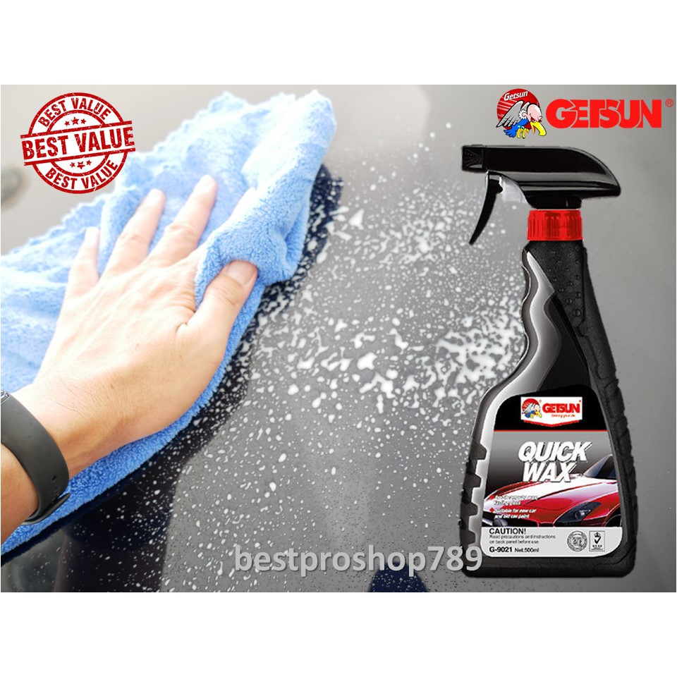 getsun-น้ำยาเคลือบสี-500ml-quick-wax-สเปรย์เคลือบเงายางรถยนต์-500ml-tire-shine-ชุดสุดคุ้ม