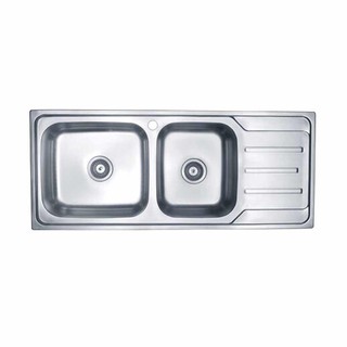 Embedded sink BUILT-IN 2B1D HAFELE HERCULES 495.39.303 LH Sink device Kitchen equipment อ่างล้างจานฝัง ซิงค์ฝัง 2หลุม 1ท