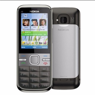 โทรศัพท์มือถือโนเกียปุ่มกด NOKIA C5  (สีดำ) 3G/4G  รุ่นใหม่2020 รองรับภาษาไทย