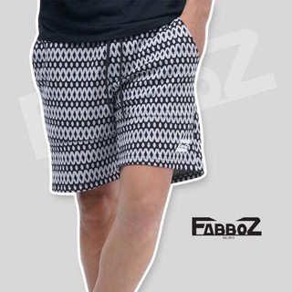 FABBOZ Two-Tone Graffiti Short