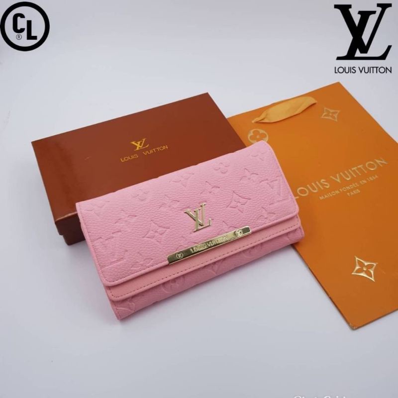 กระเป๋าสตางค์ใบยาว-สไตล์หลุยส์-louis-vuitton-หลุยส์เกรดพรีเมี่ยม-กระเป๋าสตางค์แบบพับ-พร้อมกล่องแบรนด์