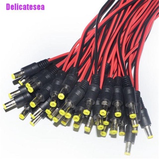 Delicatesea&gt; 10 ชิ้น 5.5X2.1 มม. ขั้วต่อสายเคเบิล Dc 12V ตัวผู้ และตัวเมีย