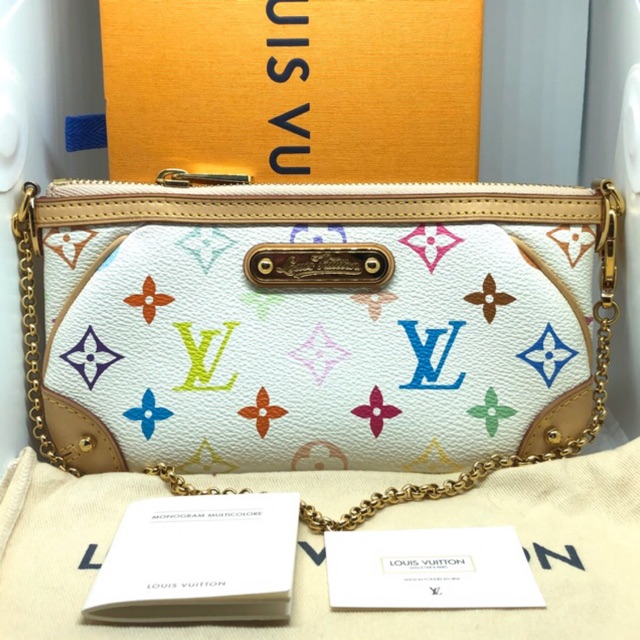 LOUIS VUITTON Multicolor Milla Clutch MM 12 Shopee Thailand