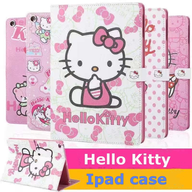 ภาพหน้าปกสินค้าเคสแท็บเล็ตลายการ์ตูน Hello Kitty สําหรับ Ipad Mini 1/2/3 Ipad Air1/2/3 Ipad 2/3/4 Ipad Air1/2/3 Ipad 9.7 นิ้ว 10.2 นิ้ว จากร้าน gsm520.th บน Shopee