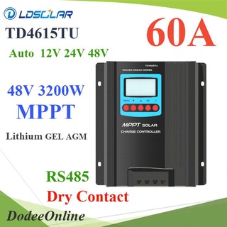 โซลาร์ชาร์จ MPPT 60A LDSOLAR 3200W 12V 24V 48V AUTO พร้อม RS485 DRY-Contact รุ่น TD150V DD