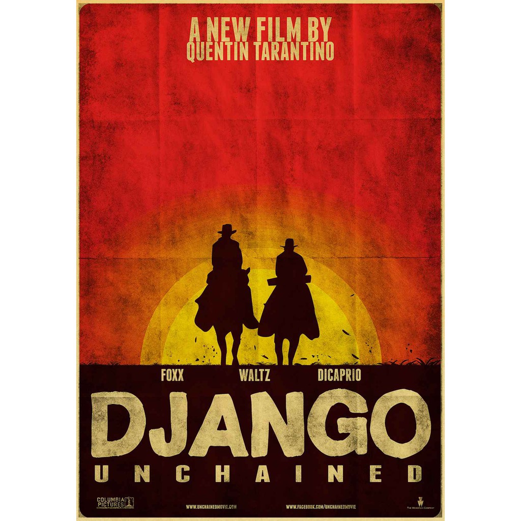 โปสเตอร์ภาพยนตร์-django-unchained-retro-สําหรับตกแต่งผนัง