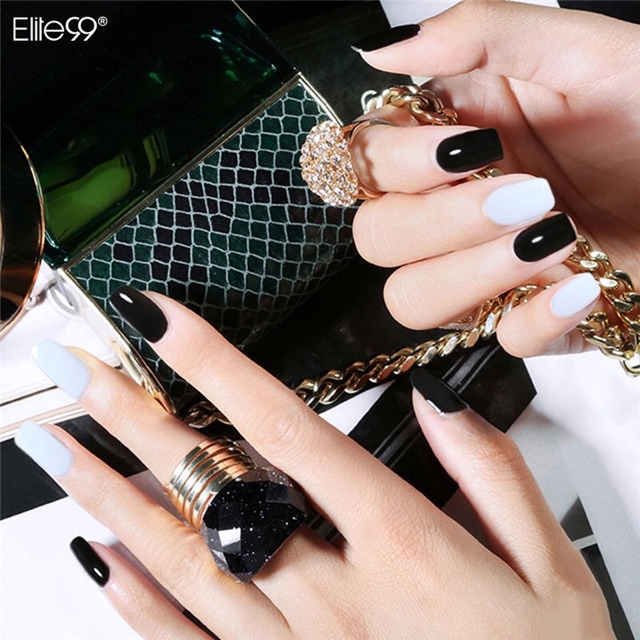 garear-สีทาเล็บเจล-นำเข้าฮ่องกง-สี-ดำ-ขาว-ทำ-french-nail-ส่งฟรี-เก็บปลายทาง