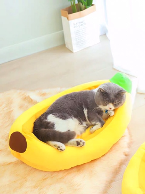 พร้อมส่ง-โซฟา-กล้วยหอม-สำหรับน้องแมว-น่ารัก-นอนสบาย