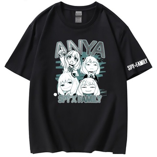 เสื้อยืดโอเวอร์ไซส์Manga Anime spy x family ลอยด์ ฟอเจอร์ อาเนีย ฟอเจอร์ ยอร์ ฟอเจอร์ cotton ฝ้าย Loid Anya Yor Bond For