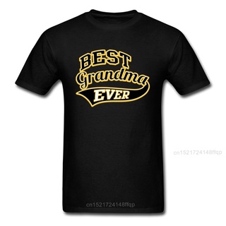 ใหม่ เสื้อยืดลําลอง แขนสั้น พิมพ์ลายตัวอักษร Best Grandma Ever สีดํา สําหรับผู้ชาย Mdobcd79Kobjnh98