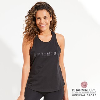 Dharma Bums Optimism Tank - Black เสื้อกล้าม ดาร์มา บัมส์