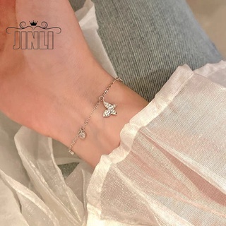 ภาพหน้าปกสินค้า※Hot Sales※ สร้อยข้อมือจี้ผีเสื้อประดับ Rhinestone สีเงินสําหรับสตรี ซึ่งคุณอาจชอบราคาและรีวิวของสินค้านี้