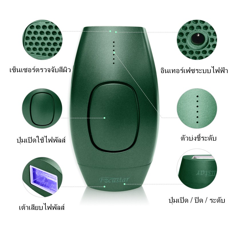 จุดในไม่กี่วินาที-เครื่องกำจัดขนด้วยเลเซอร์-focustar-รุ่นอัพเกรด-600000-ครั้ง-flash-ipl-laser-hair-removal