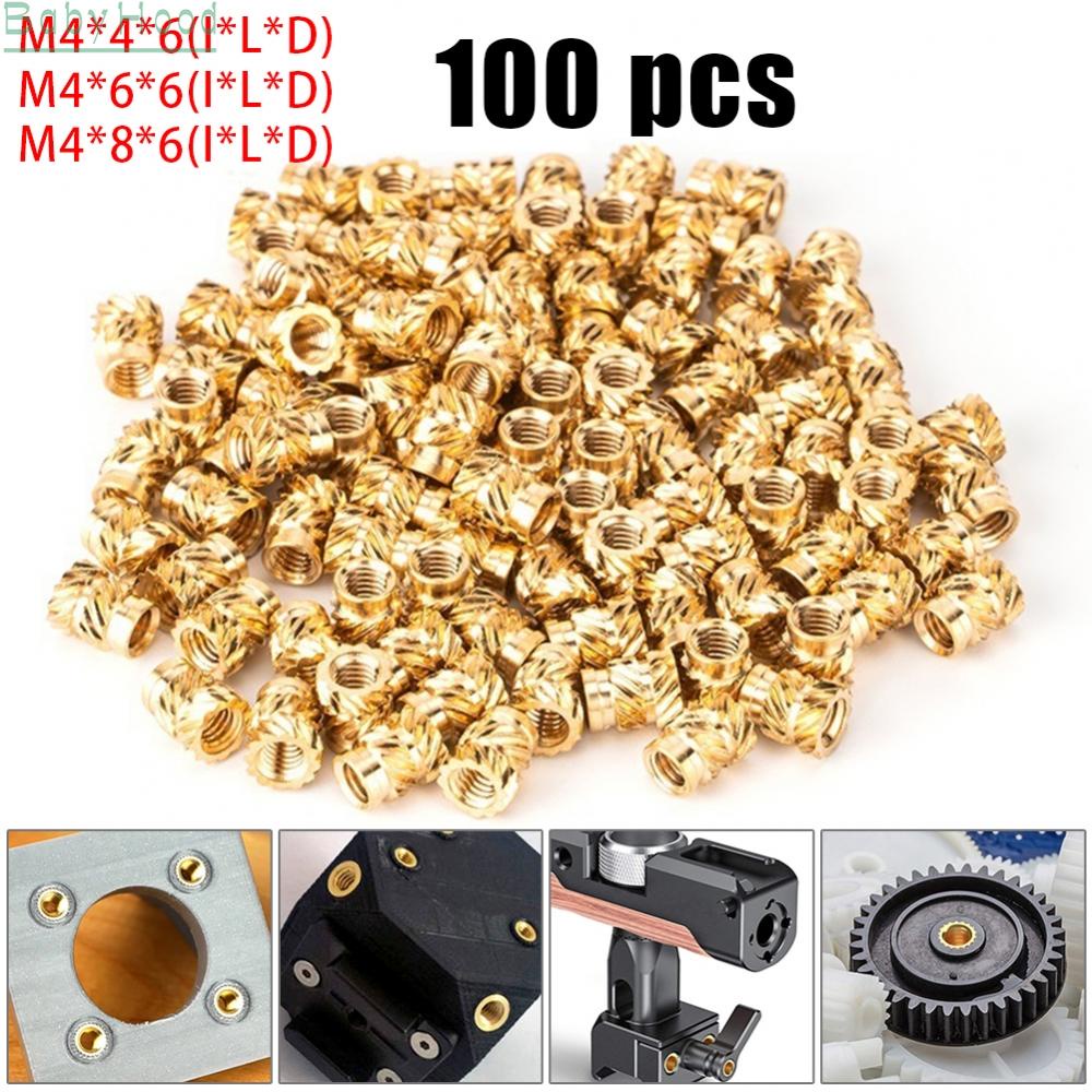 ⭐ BIG DISCOUNTS⭐ M4 Threaded Insert Self Clinching Nut Brass Internal ...