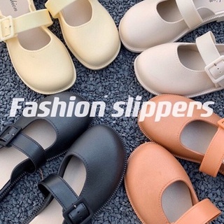 สินค้า รองเท้าญี่ปุ่น รองเท้าแบบสวม สีพื้นแบบสุภาพ รองเท้าออฟฟิต รองเท้าเปิดส้น 👞